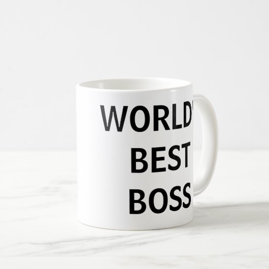 WELTBESTES BOSS - Die Office-Tasse Kaffeetasse (VorderseiteRechts)