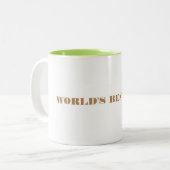 WELTBESTES BOSS. ZWEIFARBIGE TASSE (Vorderseite Links)