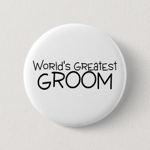 Weltbestes Bräutigam-Schwarzes Button