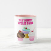 Weltbestes CUPCAKE BAKER - Bestes Geschenk Tasse (Zentrum)
