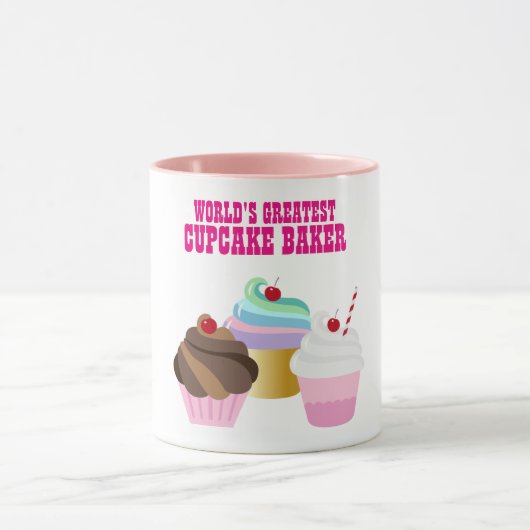 Weltbestes CUPCAKE BAKER - Bestes Geschenk Tasse (Zentrum)