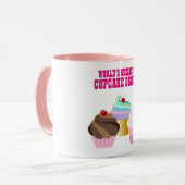 Weltbestes CUPCAKE BAKER - Bestes Geschenk Tasse (Vorderseite Links)