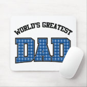 Weltbestes Dad-Mausepad Kariert Mousepad (Mit Mouse)