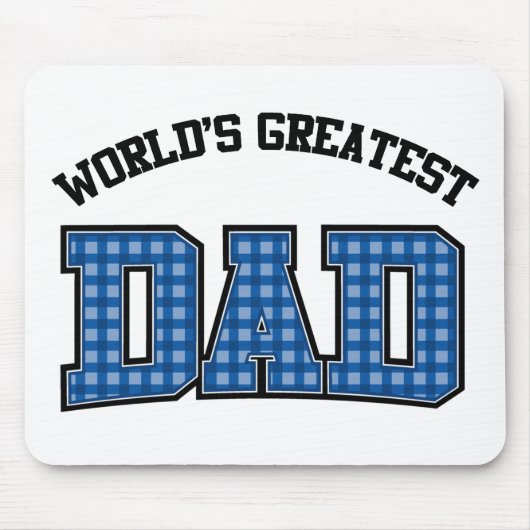 Weltbestes Dad-Mausepad Kariert Mousepad (Vorne)