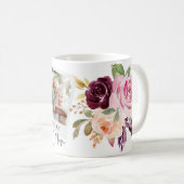 weltbestes florales Mum-Foto Kaffeetasse (VorderseiteRechts)