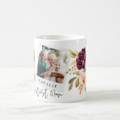 weltbestes florales Mum-Foto Kaffeetasse (Mittel)