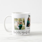 weltbestes florales Mum-Foto Kaffeetasse (Links)