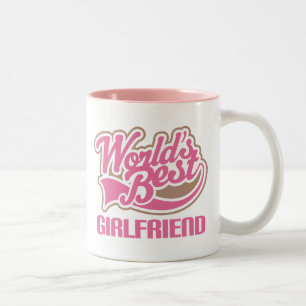 Weltbestes Freundin-Rosa Zweifarbige Tasse