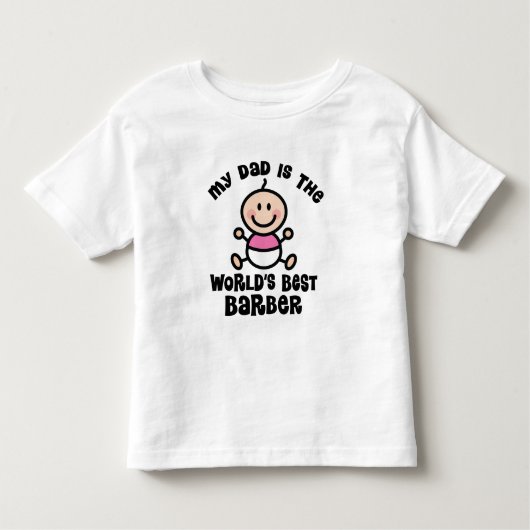 Weltbestes Friseur-Vater-Baby-T-Shirt Kleinkind T-shirt (Vorderseite)