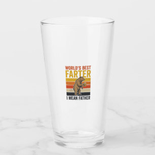 Weltbestes Fürze-Vater-Bärchen Funny Glas