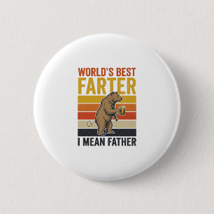 Weltbestes Furzer Lustiger Vater Bär Button