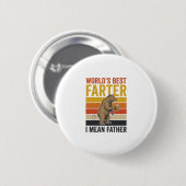 Weltbestes Furzer Lustiger Vater Bär Button (Vorne & Hinten)