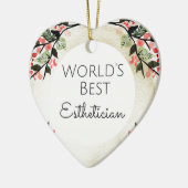 Weltbestes Geschenk für den Augenarzt 2 Keramikornament (Links)