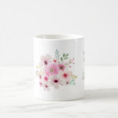 Weltbestes GODMOTHER-POEM, blumengeschmückt Person Kaffeetasse (Mittel)