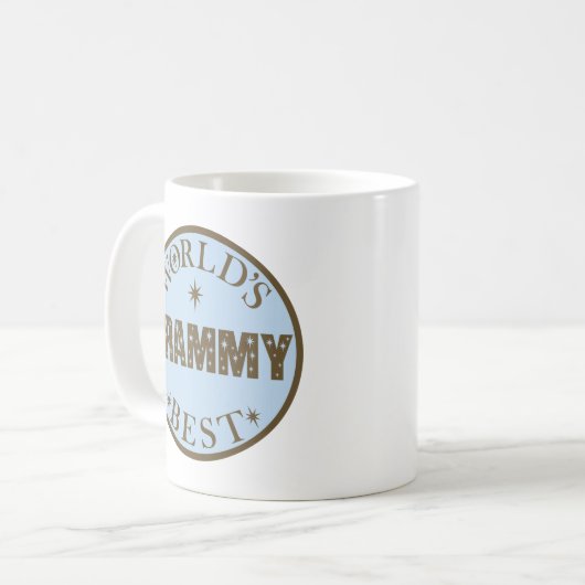 Weltbestes Grammy Geschenk Kaffeetasse (Vorderseite Links)