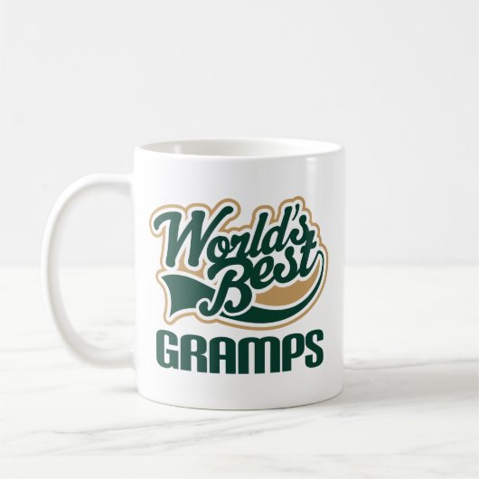 Weltbestes Gramps Geschenk Kaffeetasse (Links)