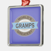 Weltbestes Gramps Ornament Aus Metall (Links)