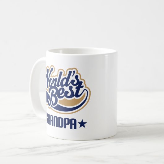 Weltbestes Großvater-Geschenk Kaffeetasse (Vorderseite Links)