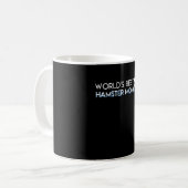 Weltbestes Hamster-Mama-Hamster-Mama-Sprichwort Kaffeetasse (Vorderseite Links)