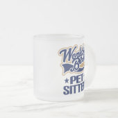 Weltbestes Haustier-Modell Mattglastasse (VorderseiteRechts)