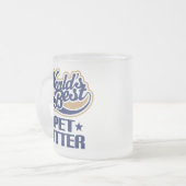 Weltbestes Haustier-Modell Mattglastasse (Vorderseite Links)