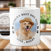 Weltbestes Hund-Vater-Foto für Personalisierte Hau Jumbo-Tasse