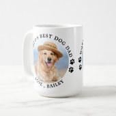 Weltbestes Hund-Vater-Foto für Personalisierte Hau Kaffeetasse (Vorderseite Links)