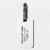 Weltbestes Hunde-Vater-Zitat 6 FotoCollage Gepäckanhänger (Rückseite vertikal)