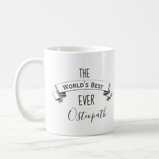 Weltbestes jemals Personalisiertes Osteopath Kaffeetasse (Links)
