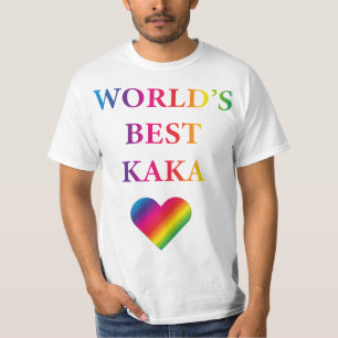 WELTBESTES KAKA RAINBOW HERZEN T - Shirt