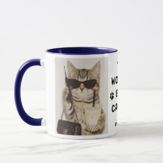 Weltbestes Katzenpapa-Foto Navy-Tasse Tasse