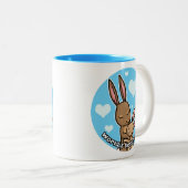 Weltbestes Mama-Häschen Zweifarbige Tasse (VorderseiteRechts)