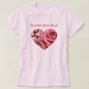 Weltbestes Mama-Rosen-Herz T-Shirt