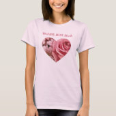 Weltbestes Mama-Rosen-Herz T-Shirt (Vorderseite)