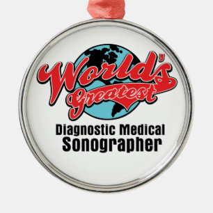 Weltbestes medizinisches Diagnosesonographer Ornament Aus Metall