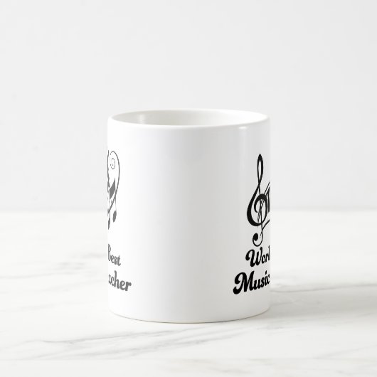 Weltbestes Musik-Lehrer-Geschenk Kaffeetasse (Mittel)
