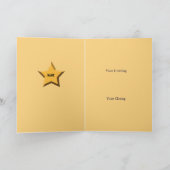 Weltbestes Nephew Golden Award Karte (Innenseite)