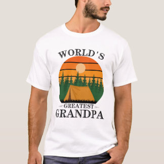 Weltbestes Opa-Camping-Shirt Vintage Retourware T-Shirt