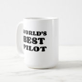 WELTBESTES PILOT KAFFEETASSE (Vorderseite Links)