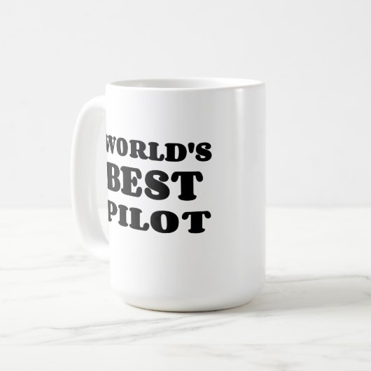 WELTBESTES PILOT KAFFEETASSE (Vorderseite Links)