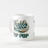 Weltbestes Pop-Pop-Geschenk Kaffeetasse (Vorderseite Links)