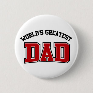 Weltbestes Vater-Knopf-Rot Button