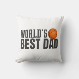 Weltbestes Vater Typografie Basketball-Kissen Kissen