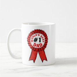 Weltbestes Vater-Zitat - Red Ribbon Vatertag Kaffeetasse