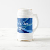 Weltbestes Vati-Bier Stein Bierglas (VorderseiteRechts)
