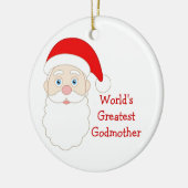 Weltbestste Patin Keramikornament (Links)