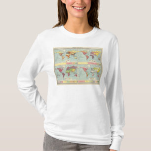 Weltbevölkerung Karte T-Shirt