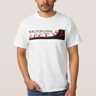 Weltbevölkerungs-Zeitachse T-Shirt