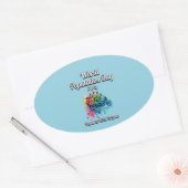 Weltbevölkerungstag. 11 Juli Ovaler Aufkleber (Umschlag)