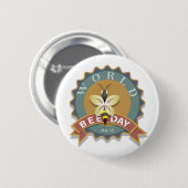 Weltbientag 20. Mai Button (Vorne & Hinten)